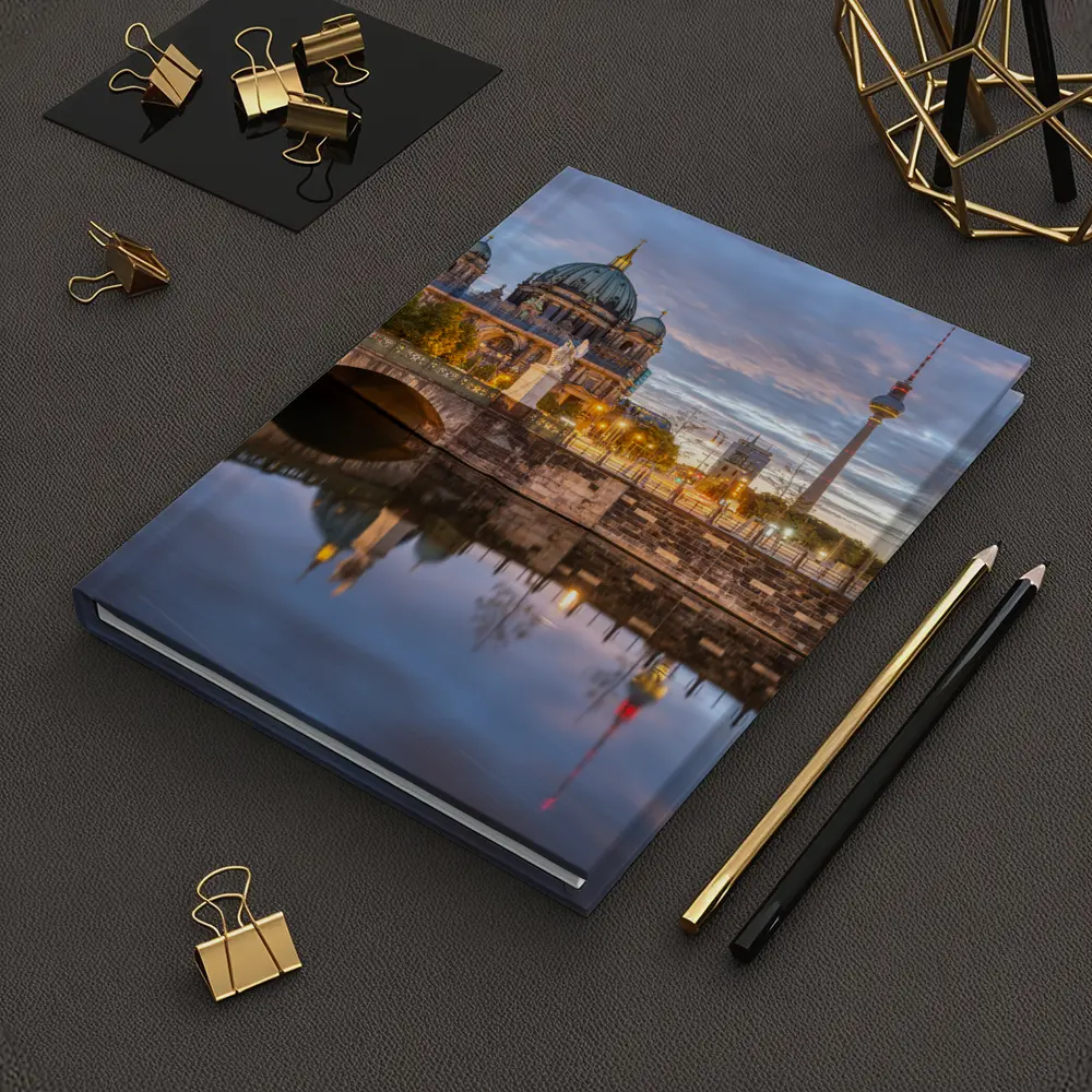 Berlin Cathedral and TV Tower at Dusk – Notebooks
