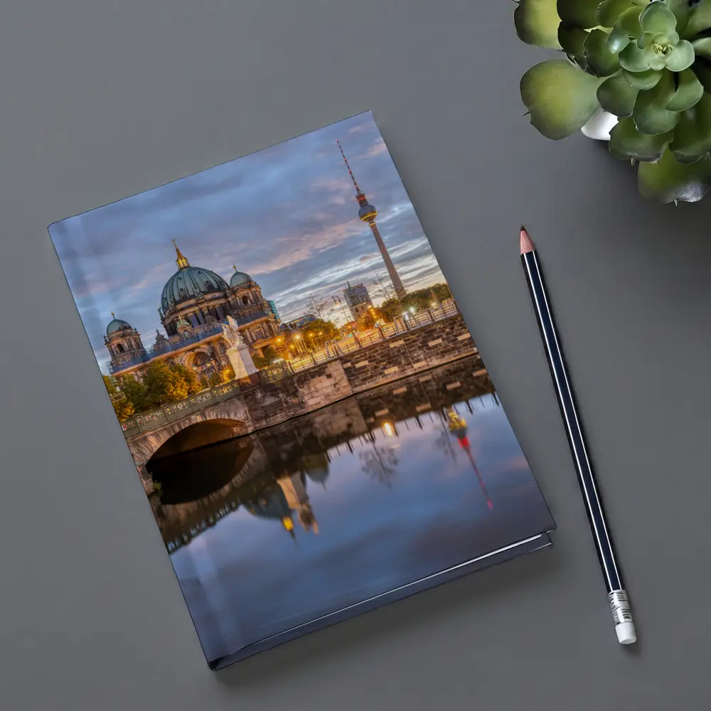 Berlin Cathedral and TV Tower at Dusk – Notebooks