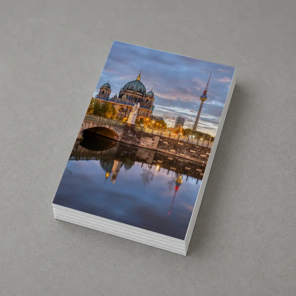 Berlin Cathedral and TV Tower at Dusk – Postcards