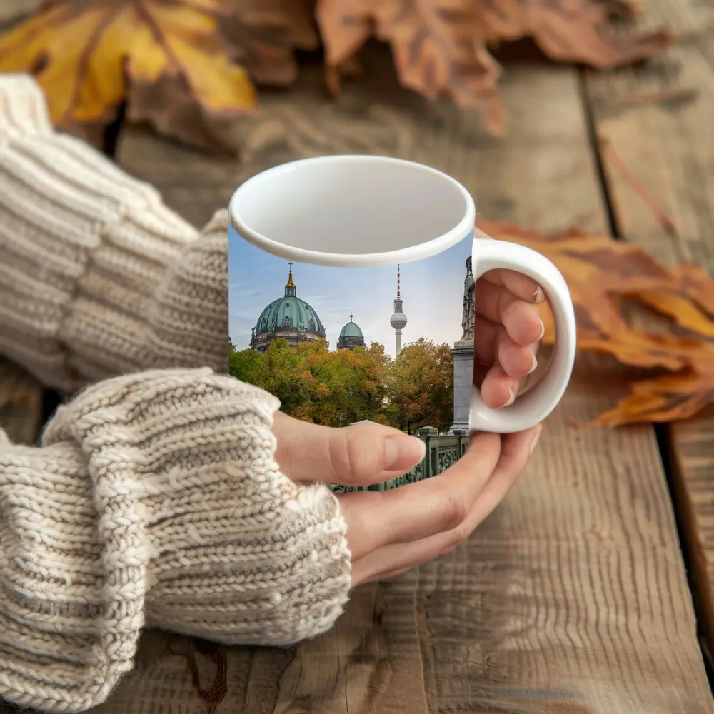 Berlin Cathedral and TV Tower Autumn View – Mugs