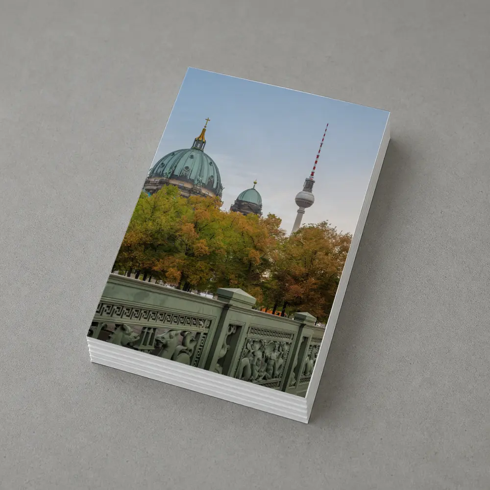Berlin Cathedral and TV Tower Autumn View – Postcards