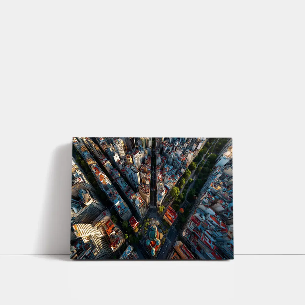 Buenos Aires Aerial City Streets View – Wall Art