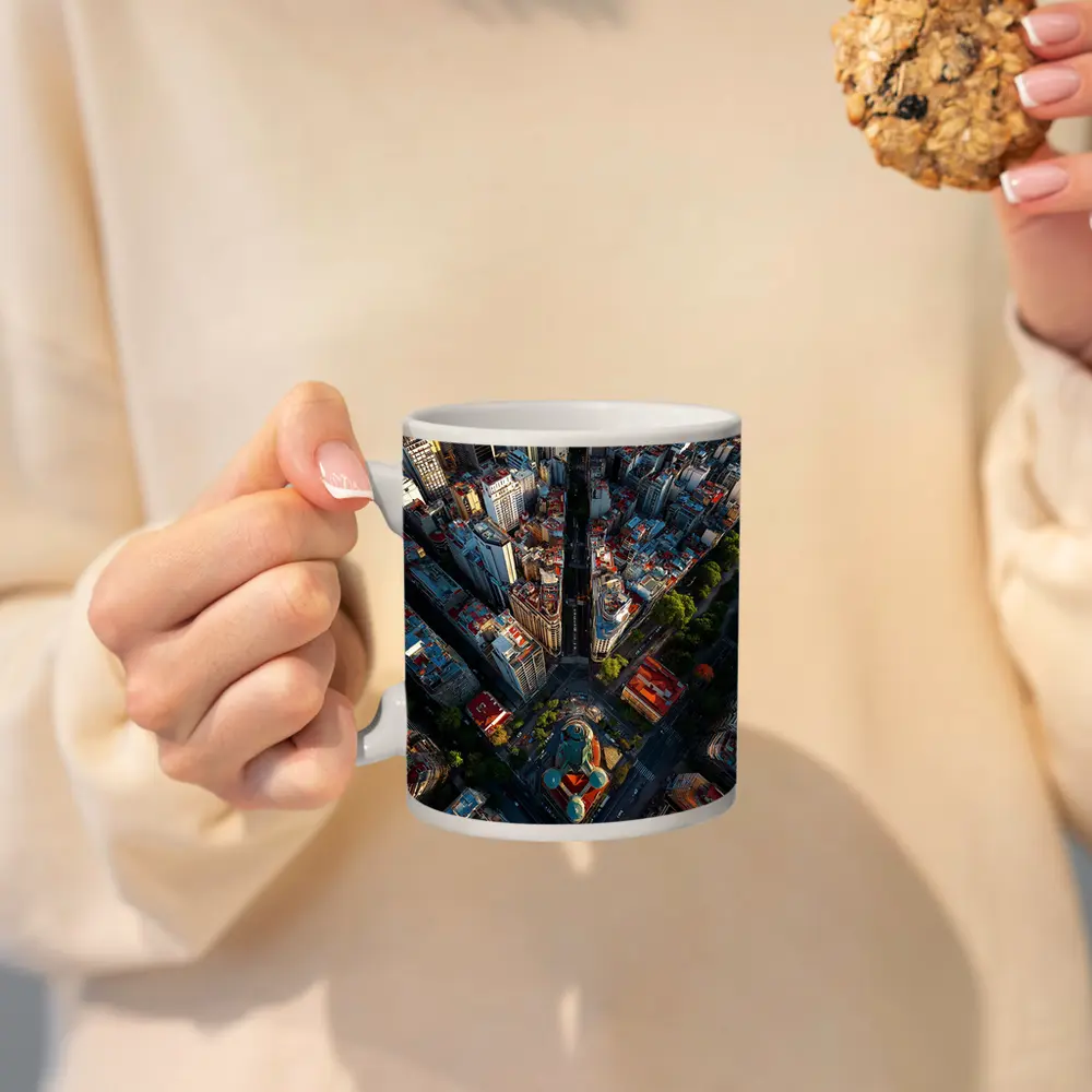 Buenos Aires Aerial City Streets View – Mugs