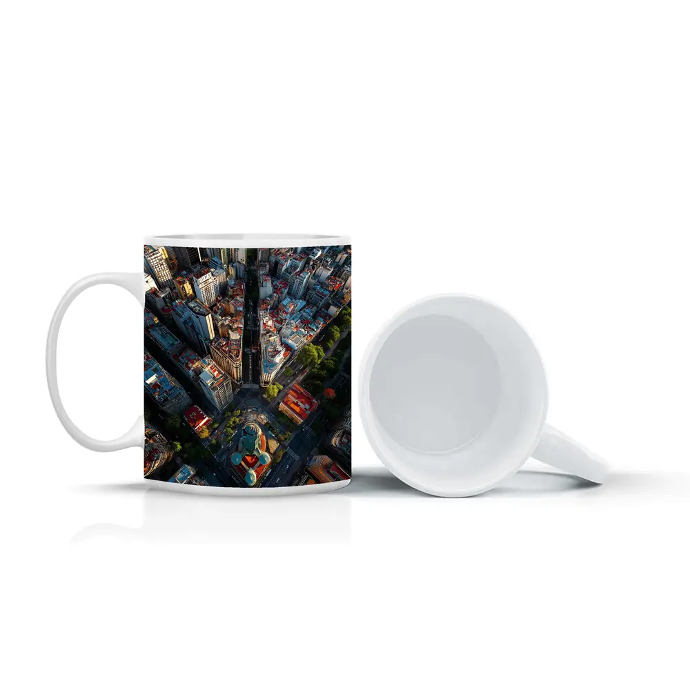 Buenos Aires Aerial City Streets View – Mugs