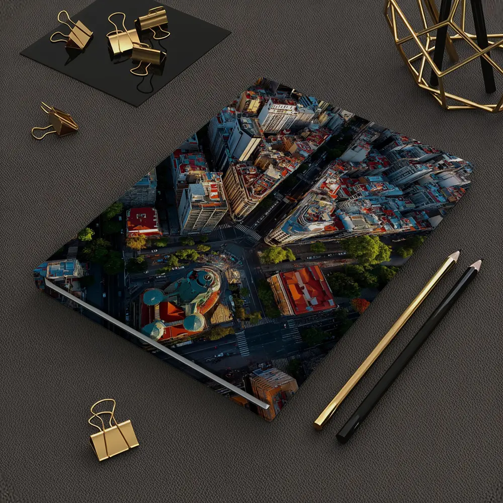 Buenos Aires Aerial City Streets View – Notebooks