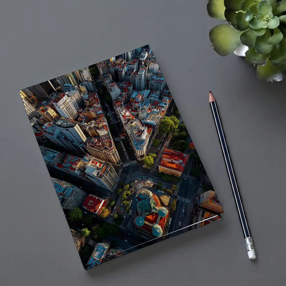 Buenos Aires Aerial City Streets View – Notebooks
