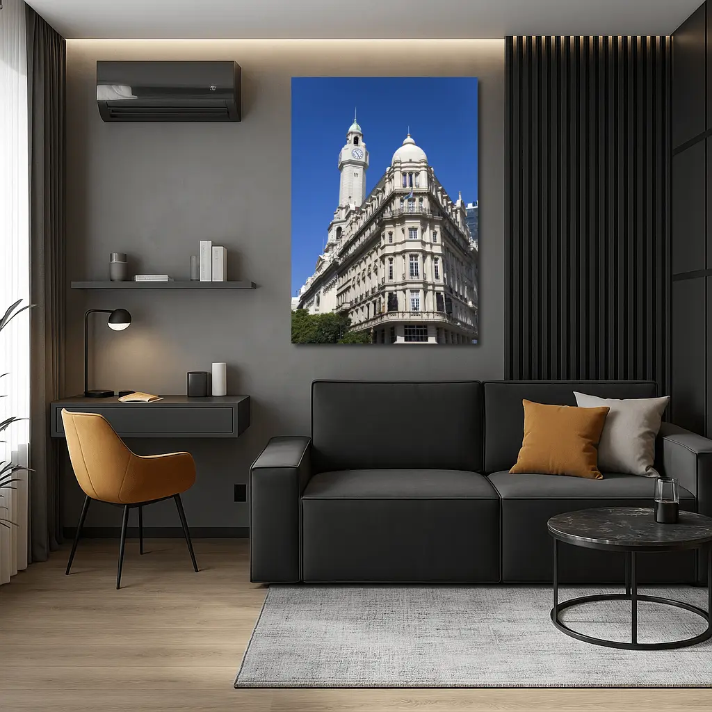 Buenos Aires Legislature Building Clear Blue Sky – Wall Art