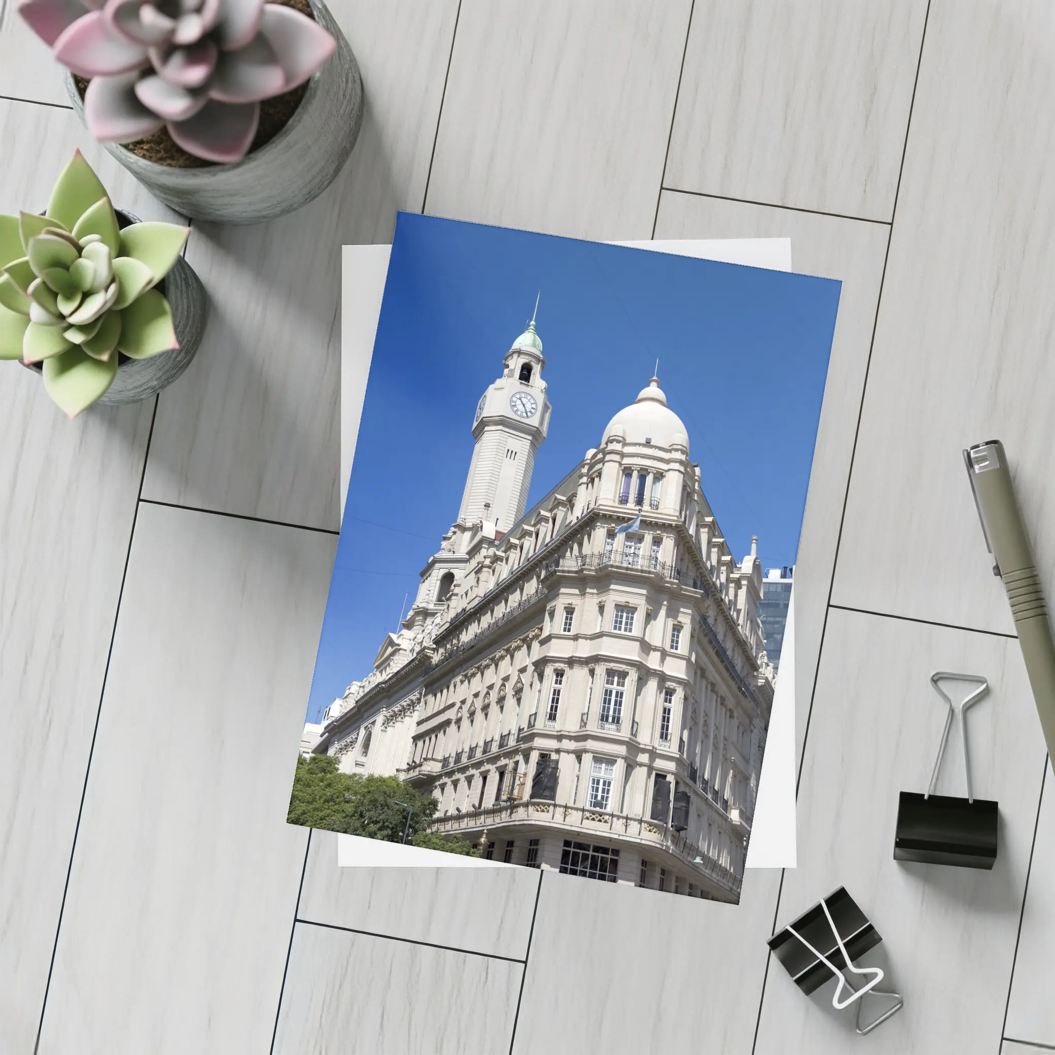 Buenos Aires Legislature Building Clear Blue Sky – Postcards