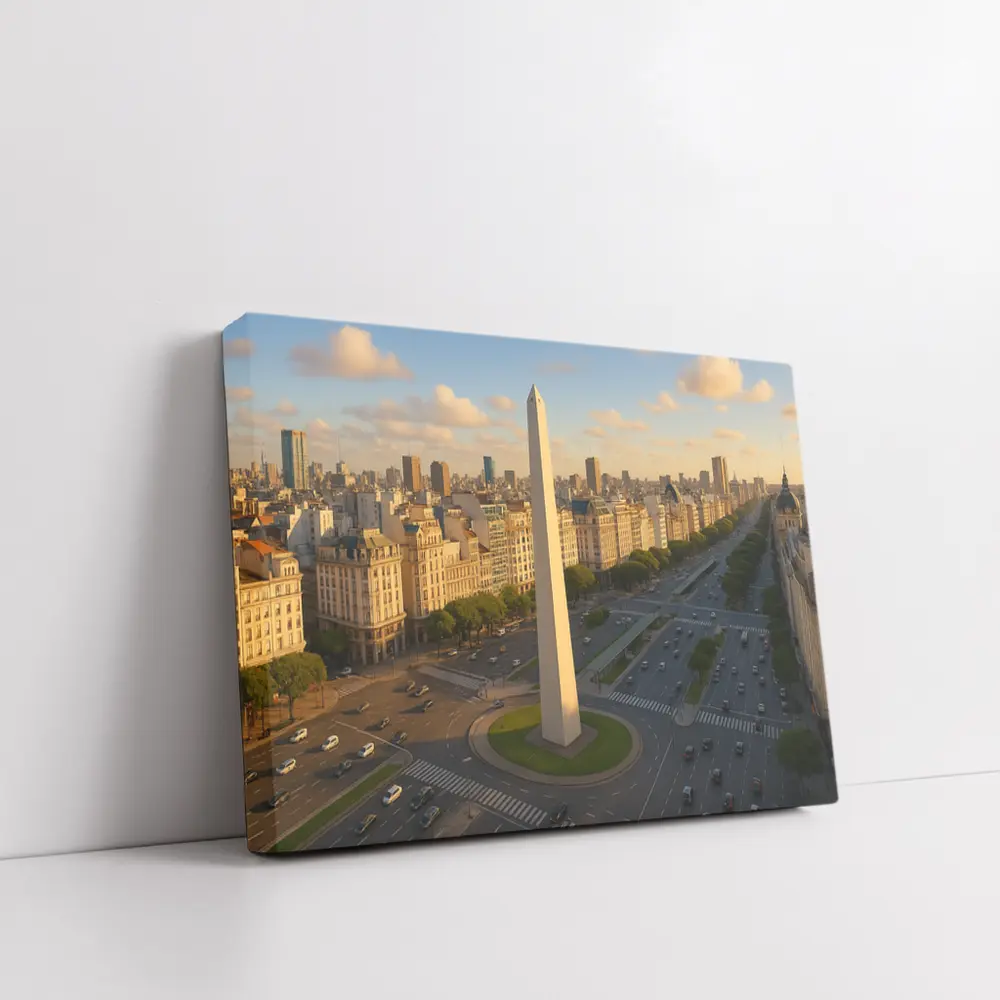 Buenos Aires Obelisk Aerial City View – Wall Art