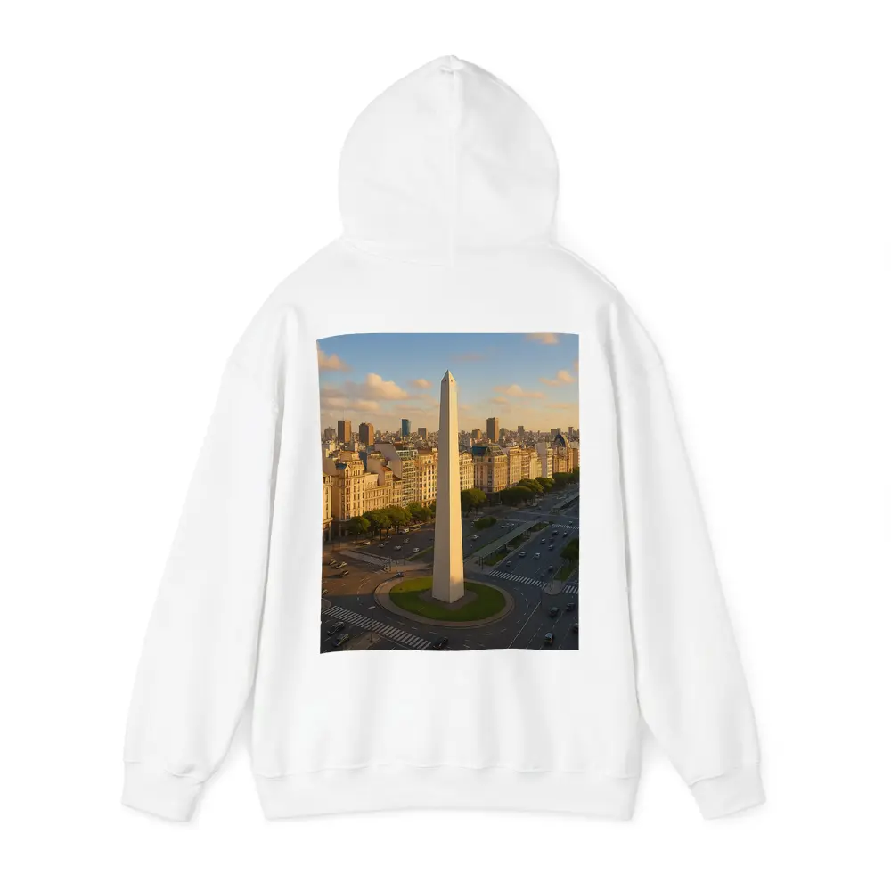 Buenos Aires Obelisk Aerial City View – Hoodies