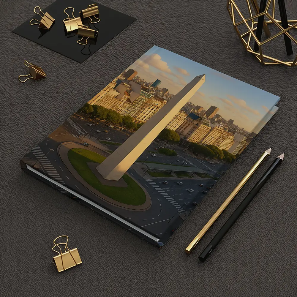 Buenos Aires Obelisk Aerial City View – Notebooks