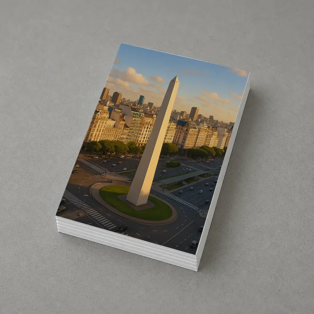 Buenos Aires Obelisk Aerial City View – Postcards