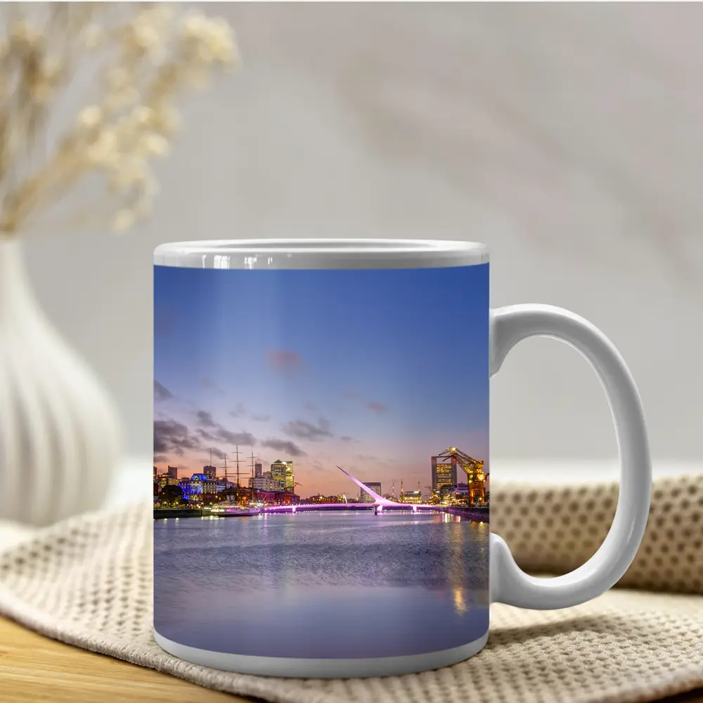 Puerto Madero Bridge Buenos Aires Sunset Skyline – Mugs