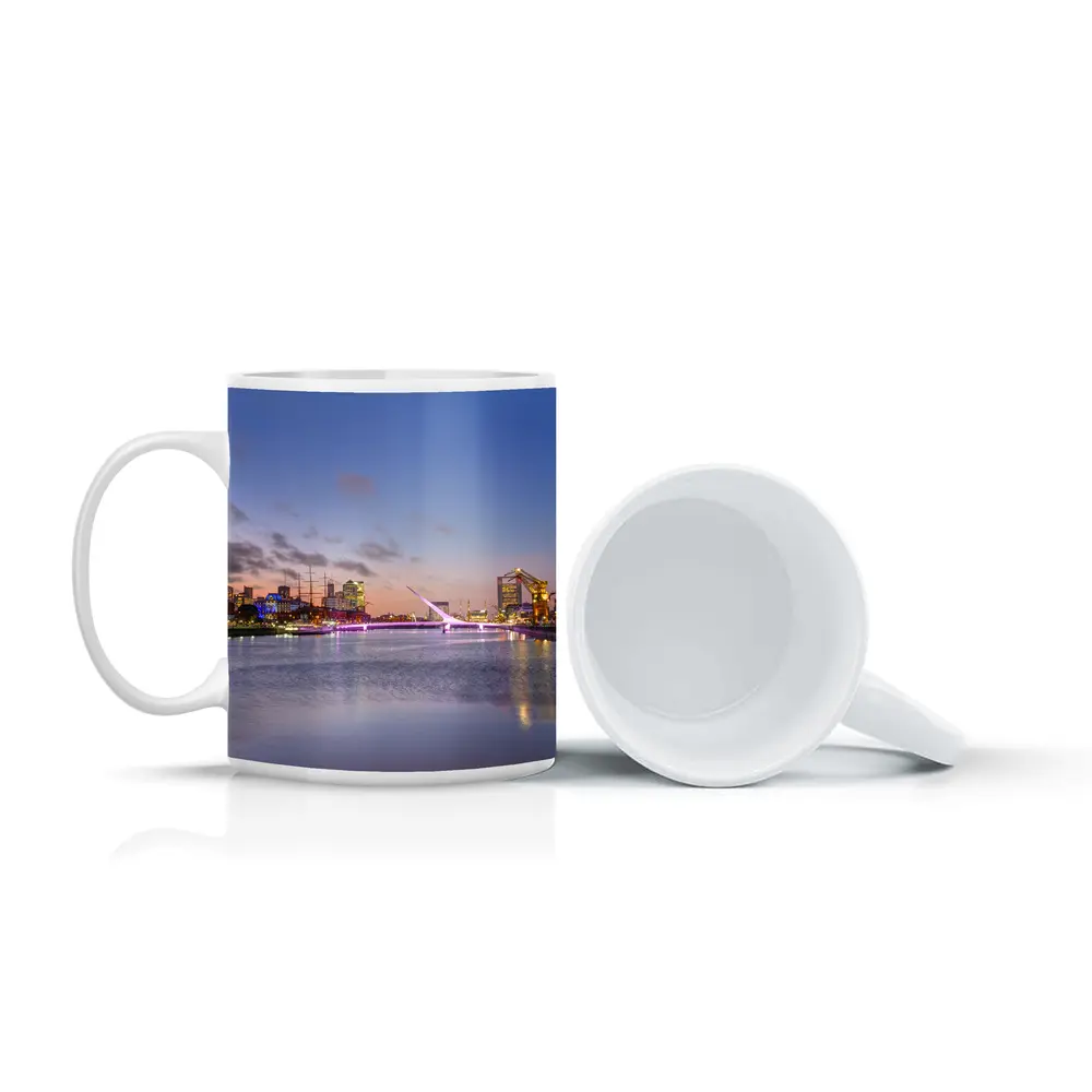 Puerto Madero Bridge Buenos Aires Sunset Skyline – Mugs