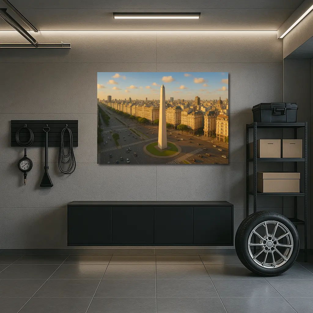 Buenos Aires Obelisk Aerial City View – Wall Art