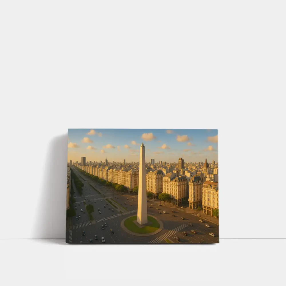 Buenos Aires Obelisk Aerial City View – Wall Art