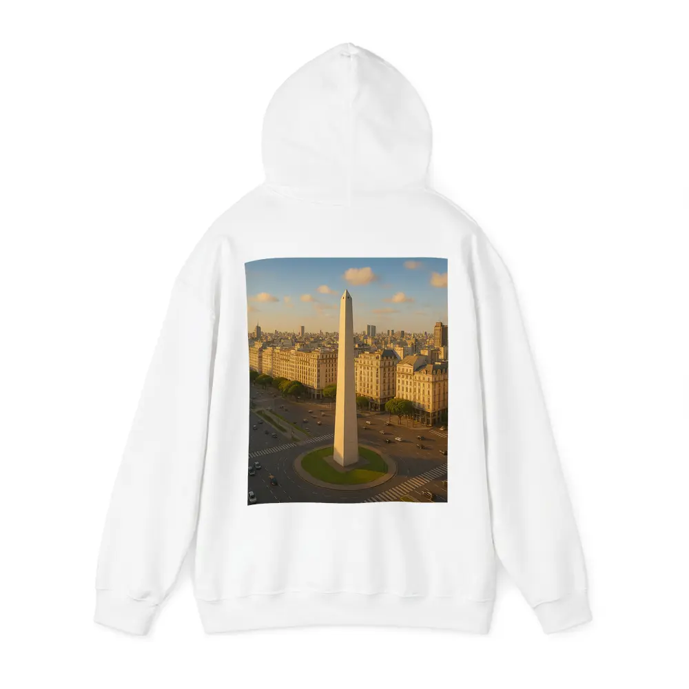 Buenos Aires Obelisk Aerial City View – Hoodies