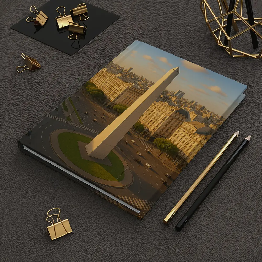 Buenos Aires Obelisk Aerial City View – Notebooks