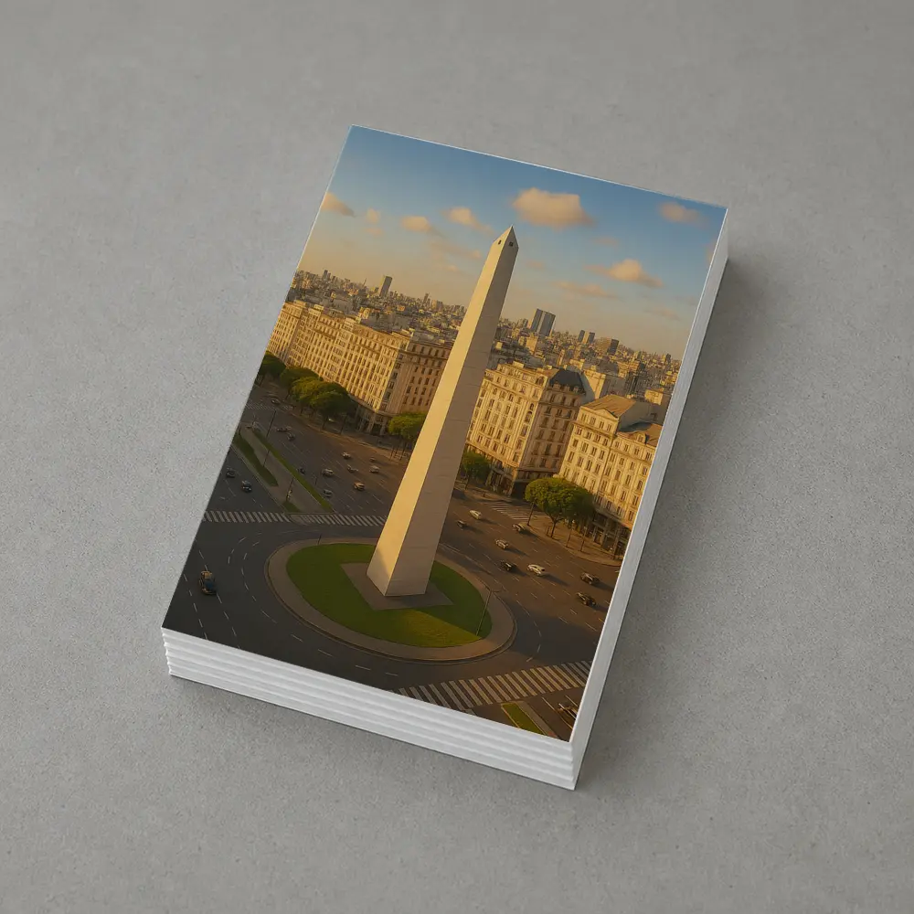Buenos Aires Obelisk Aerial City View – Postcards
