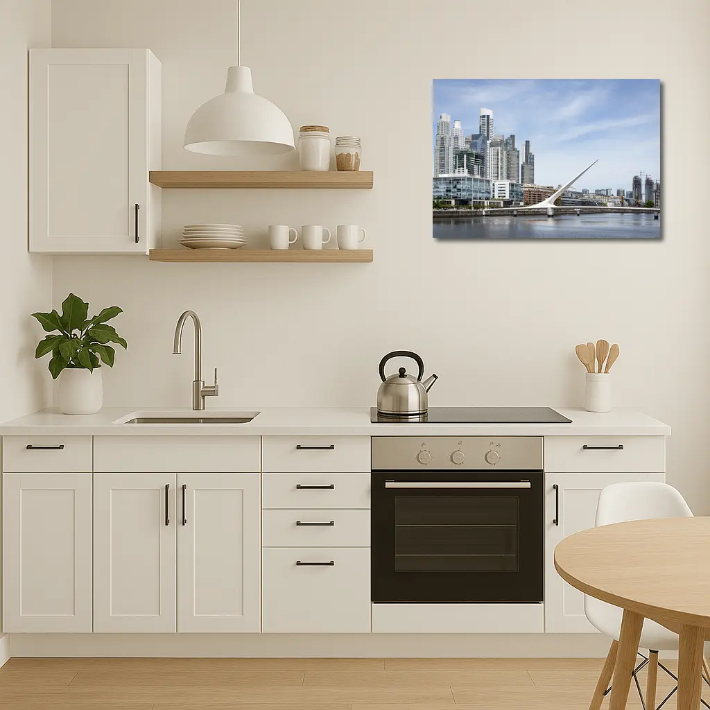 Buenos Aires Skyline Puente de la Mujer – Wall Art