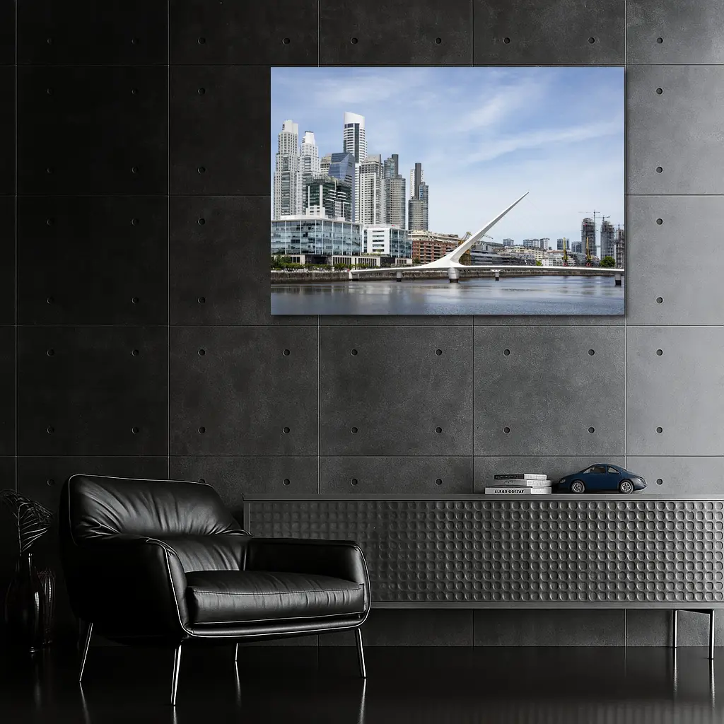 Buenos Aires Skyline Puente de la Mujer – Wall Art