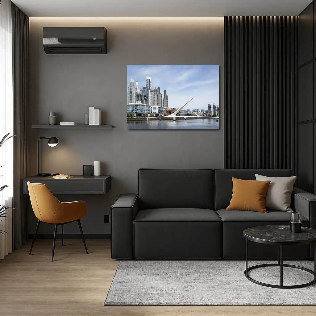 Buenos Aires Skyline Puente de la Mujer – Wall Art