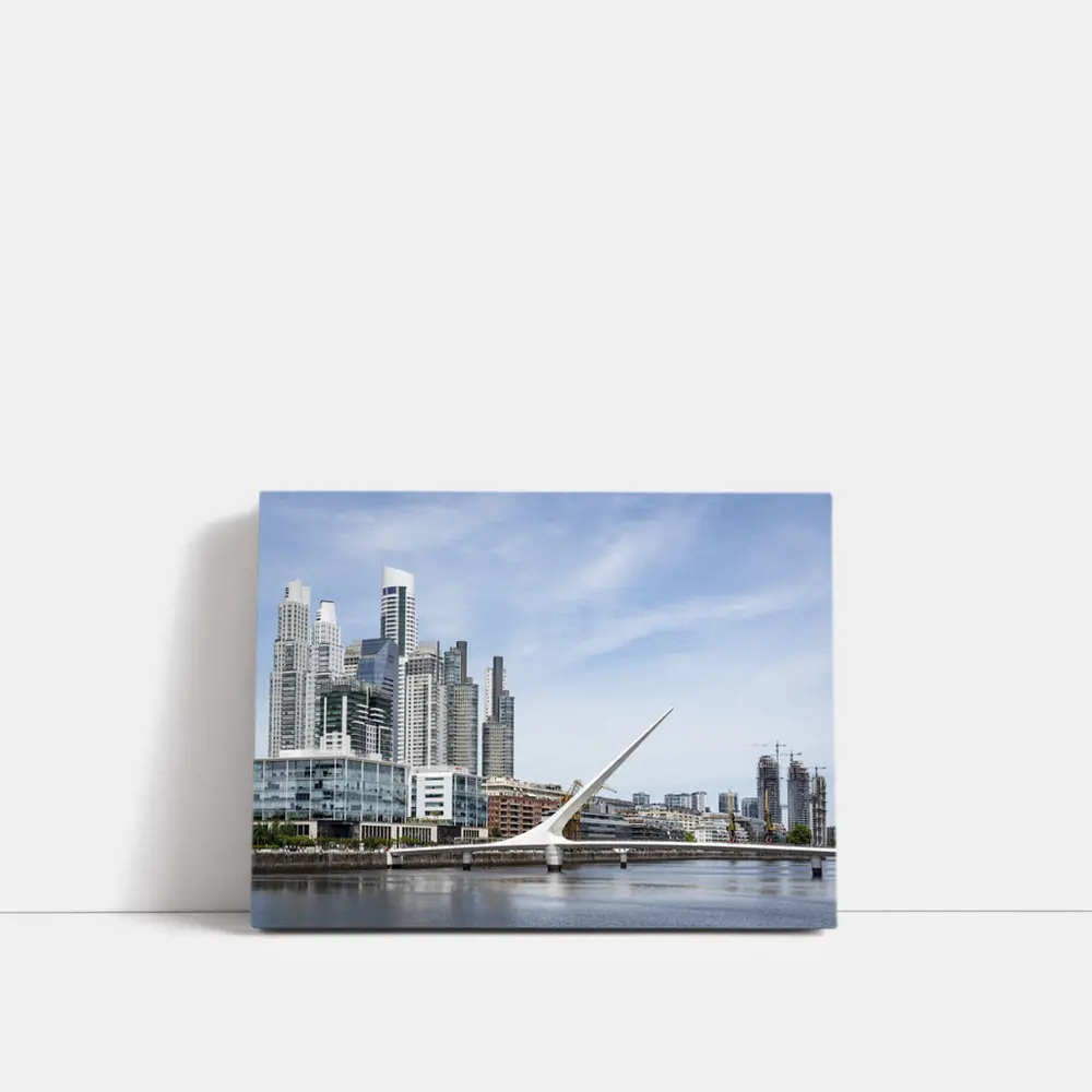 Buenos Aires Skyline Puente de la Mujer – Wall Art