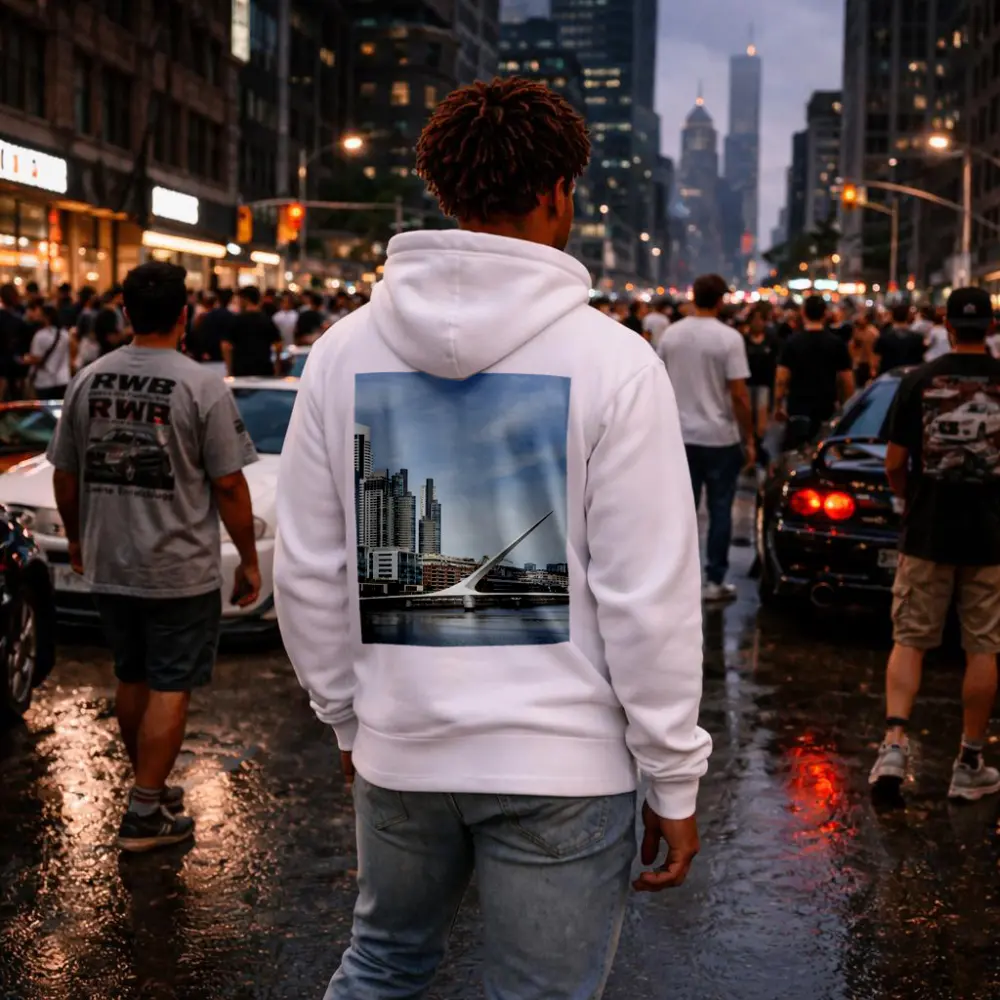 Buenos Aires Skyline Puente de la Mujer – Hoodies