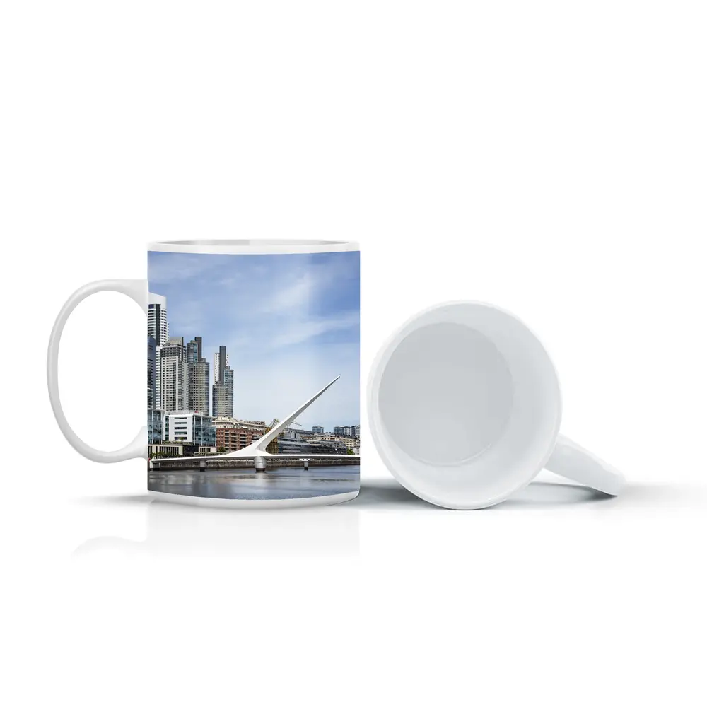 Buenos Aires Skyline Puente de la Mujer – Mugs