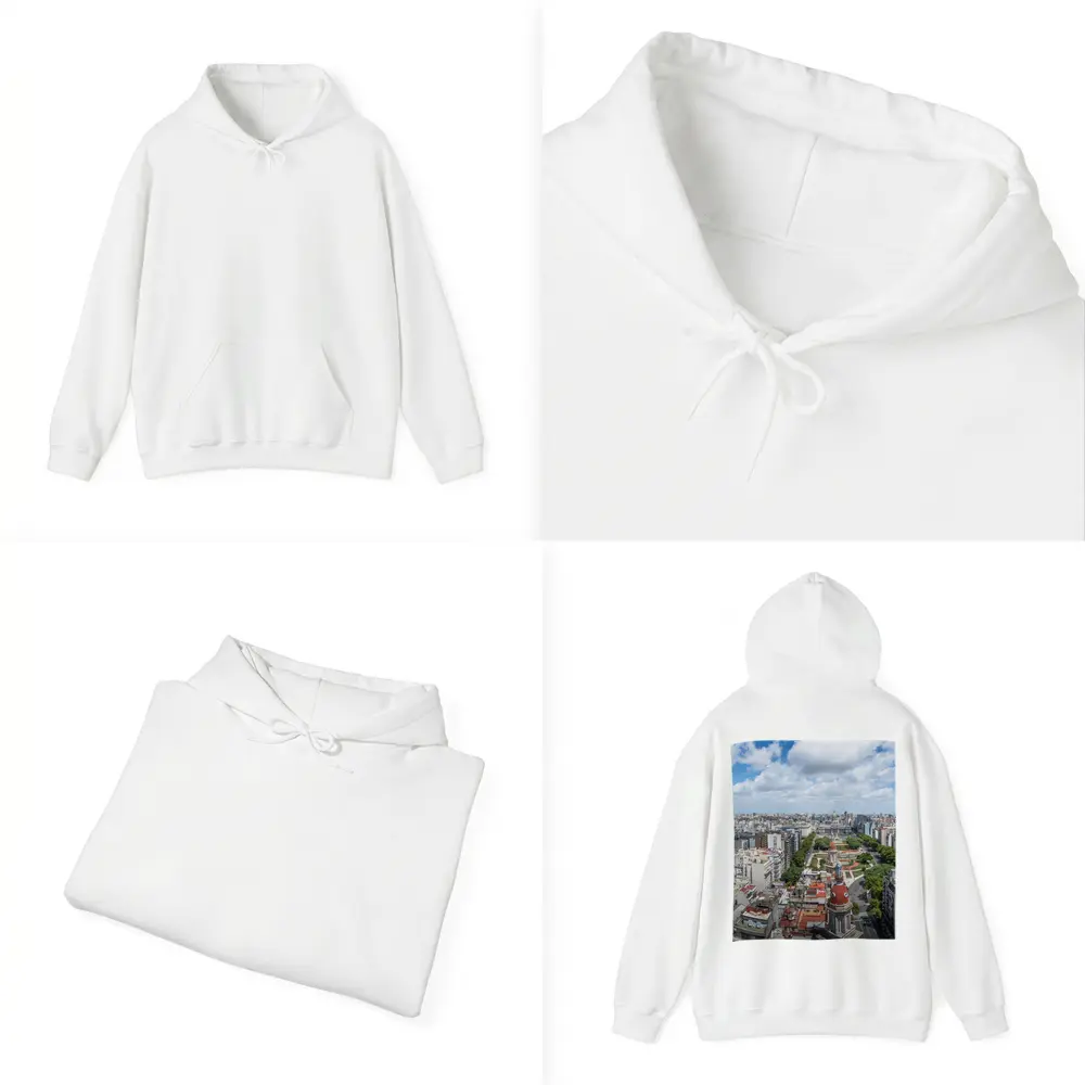 Buenos Aires City Skyline Aerial Panoramic View – Hoodies