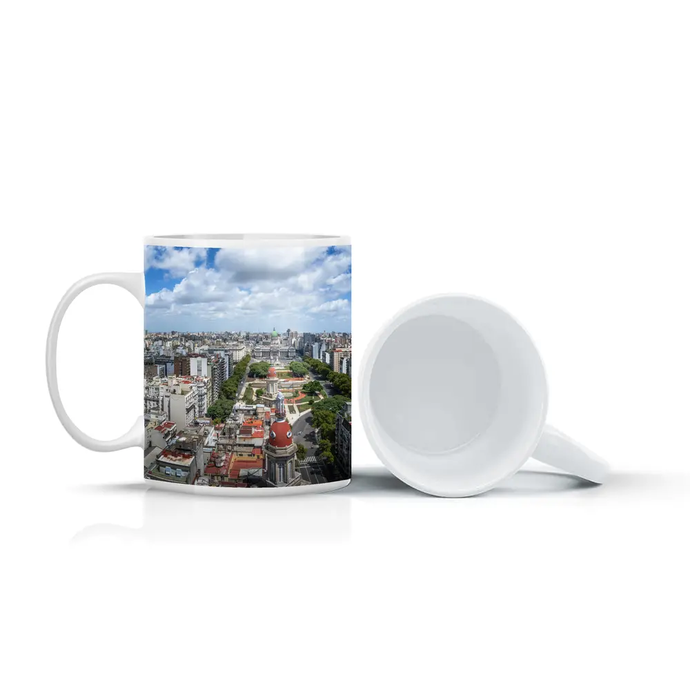 Buenos Aires City Skyline Aerial Panoramic View – Mugs