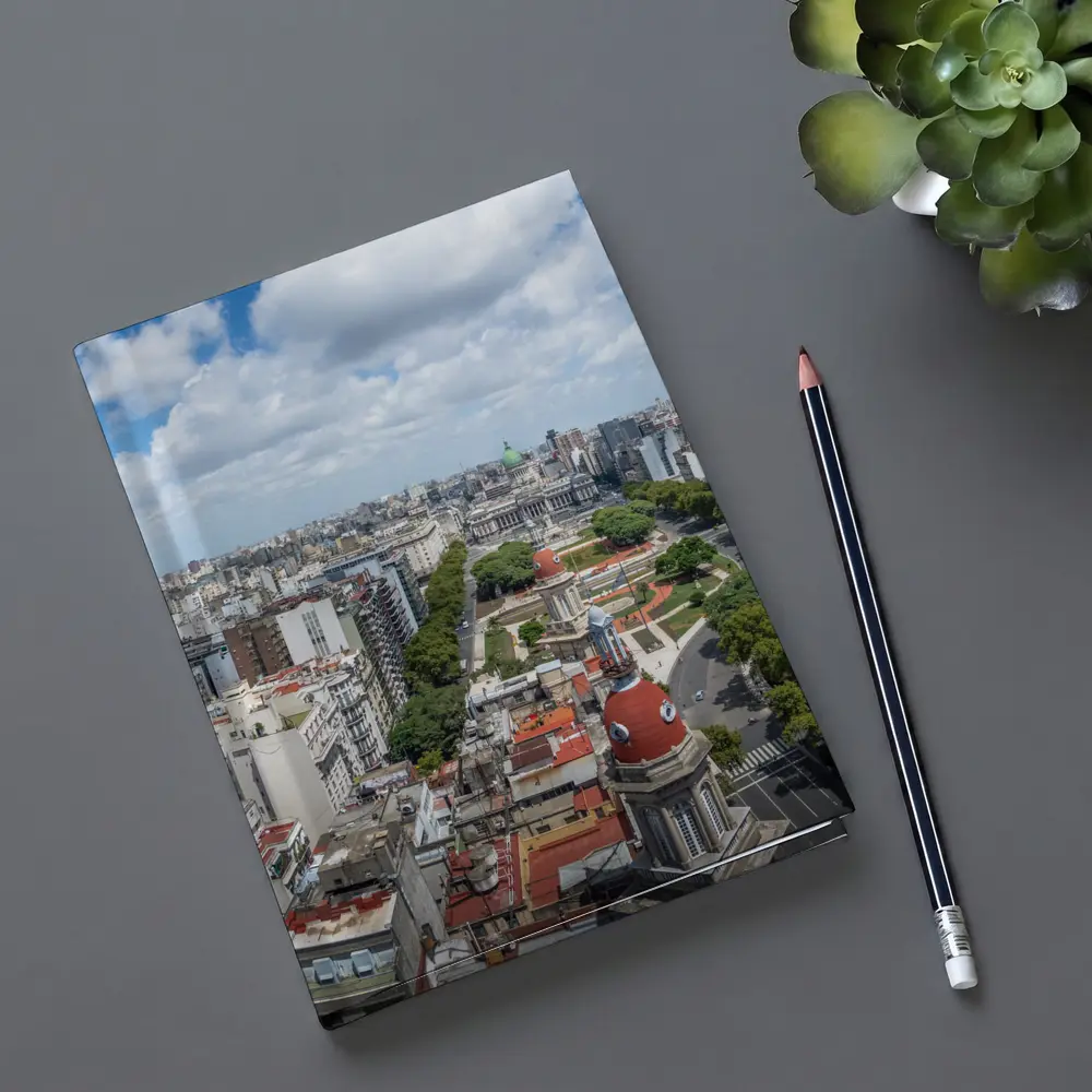 Buenos Aires City Skyline Aerial Panoramic View – Notebooks