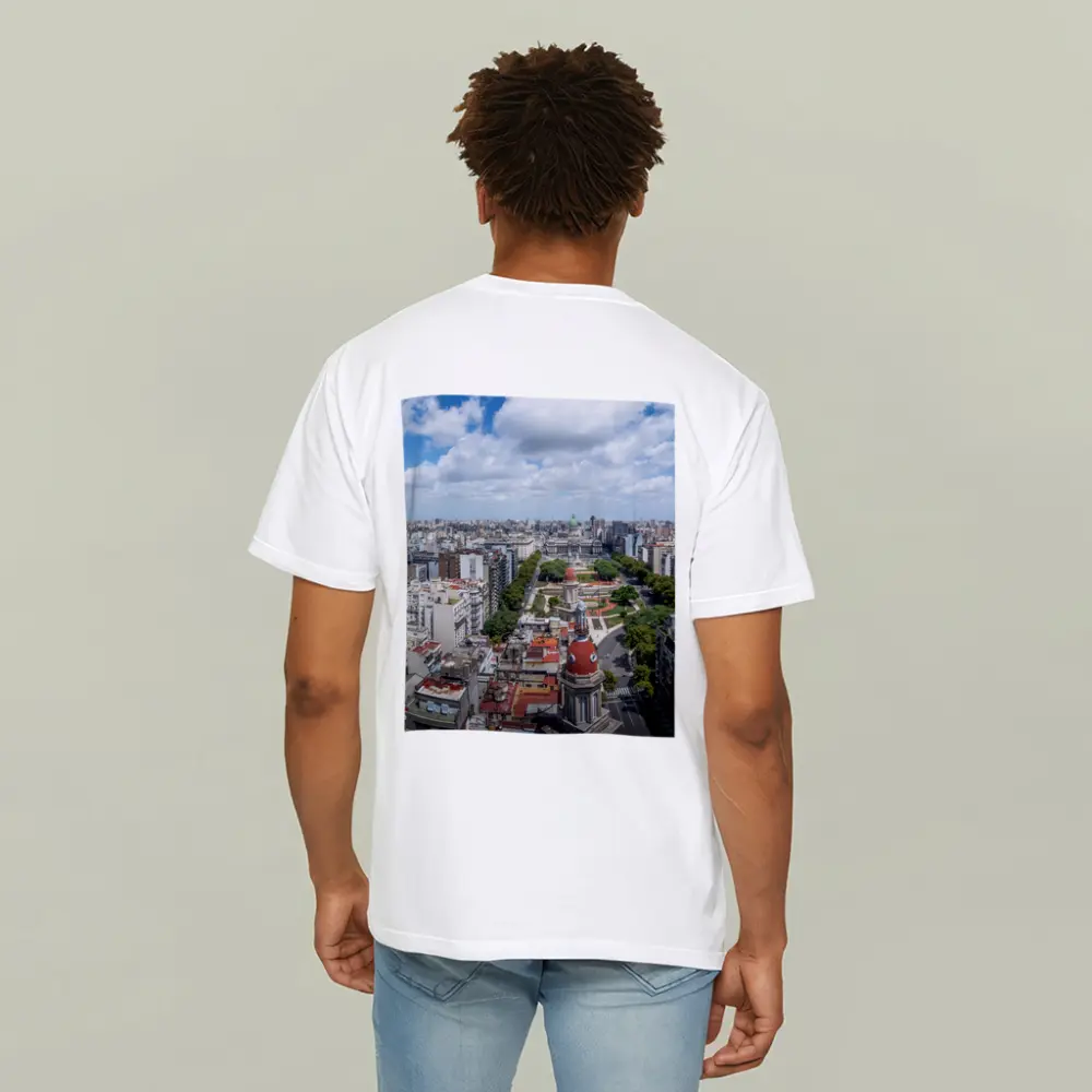 Buenos Aires City Skyline Aerial Panoramic View – T-Shirts