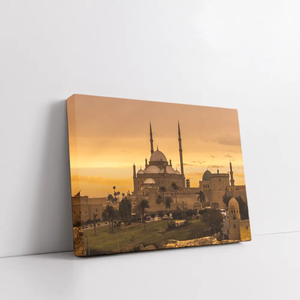 Muhammad Ali Mosque Cairo Golden Sunset Sky – Wall Art
