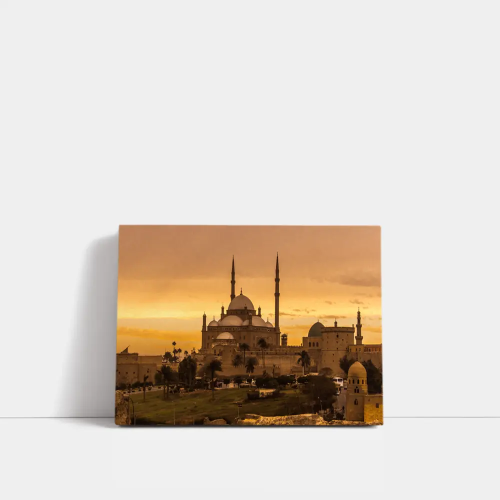 Muhammad Ali Mosque Cairo Golden Sunset Sky – Wall Art