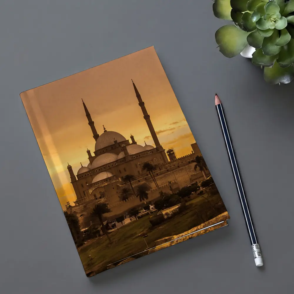 Muhammad Ali Mosque Cairo Golden Sunset Sky – Notebooks
