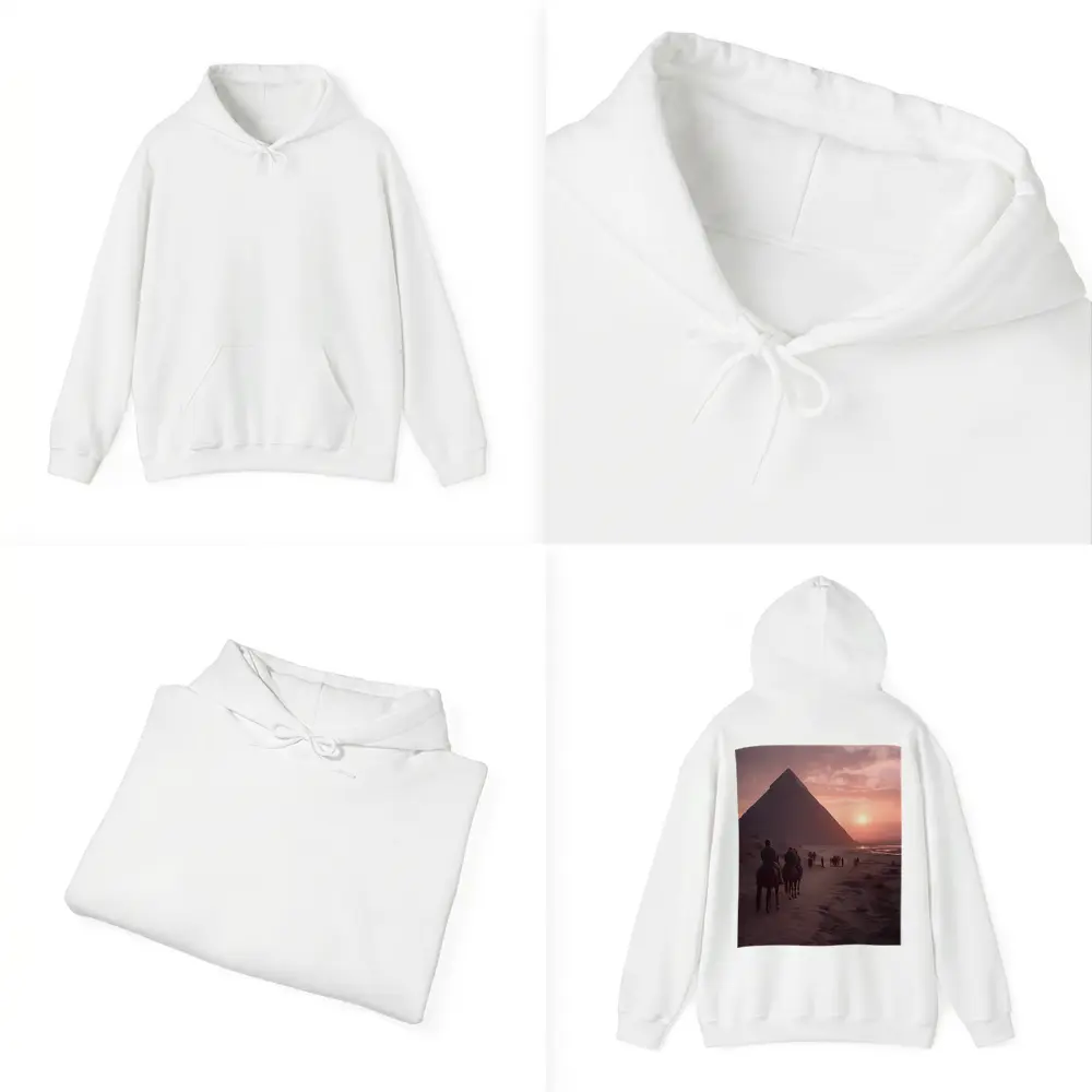 Pyramids of Giza Horseback Riders Sunset – Hoodies