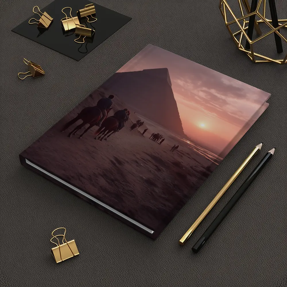 Pyramids of Giza Horseback Riders Sunset – Notebooks