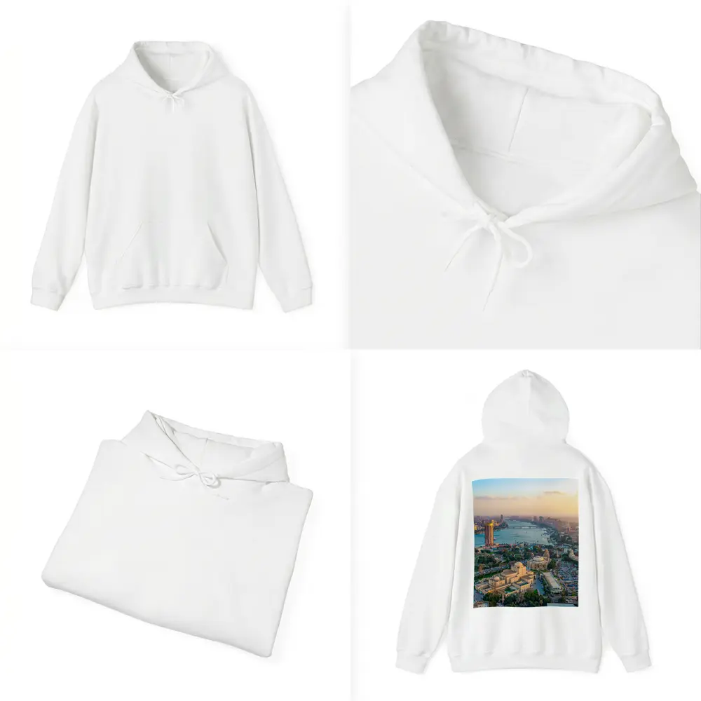 Cairo Egypt Aerial View Nile River – Hoodies
