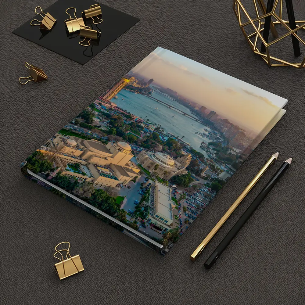 Cairo Egypt Aerial View Nile River – Notebooks