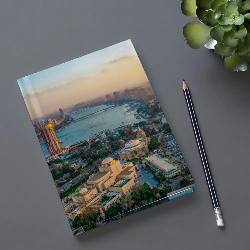 Cairo Egypt Aerial View Nile River – Notebooks