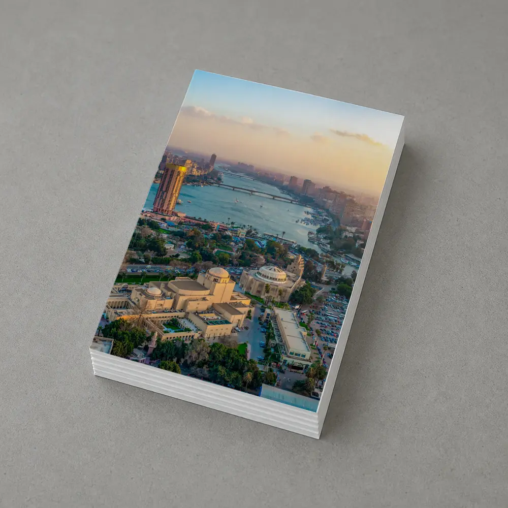 Cairo Egypt Aerial View Nile River – Postcards