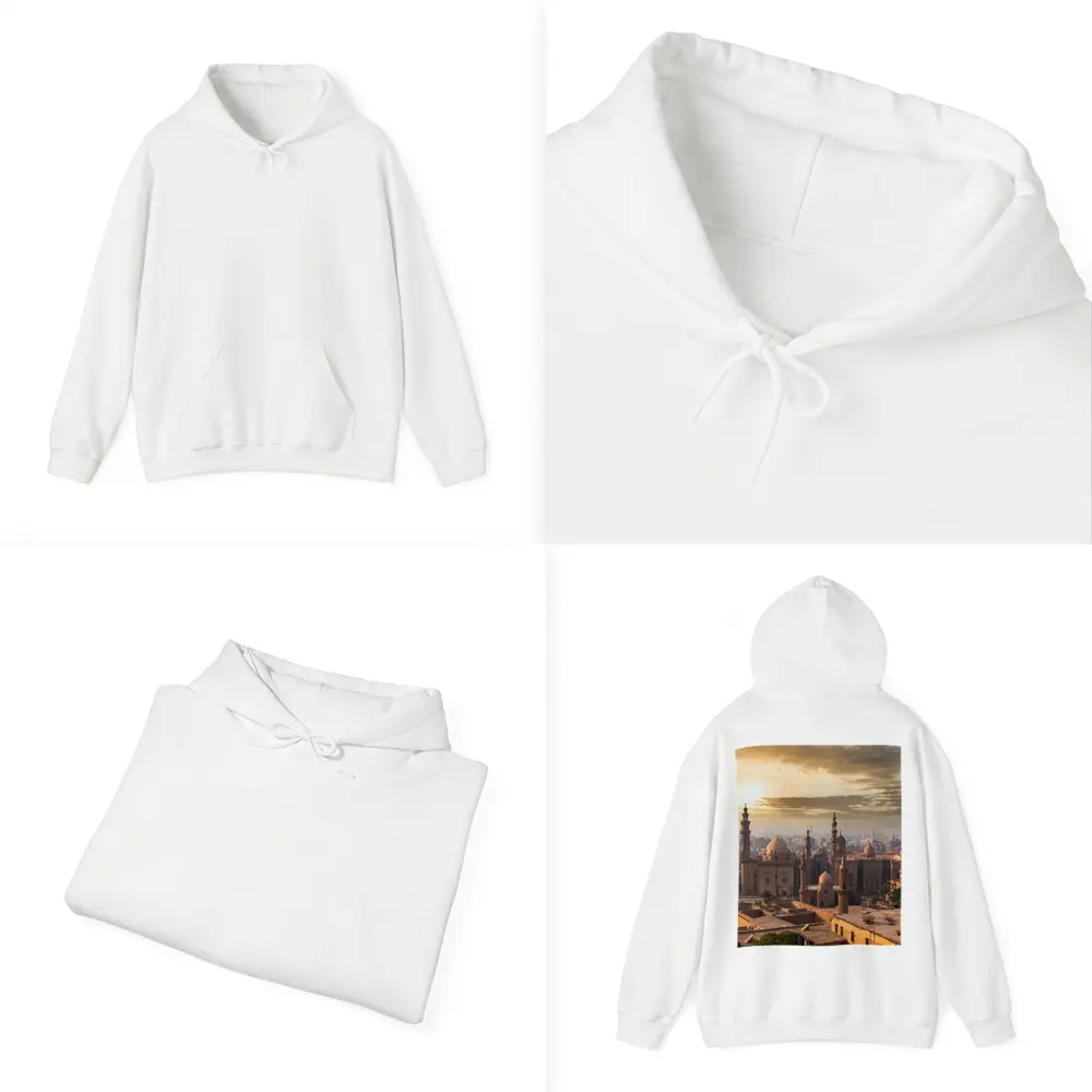 Cairo Mosque Skyline Golden Sunset View – Hoodies