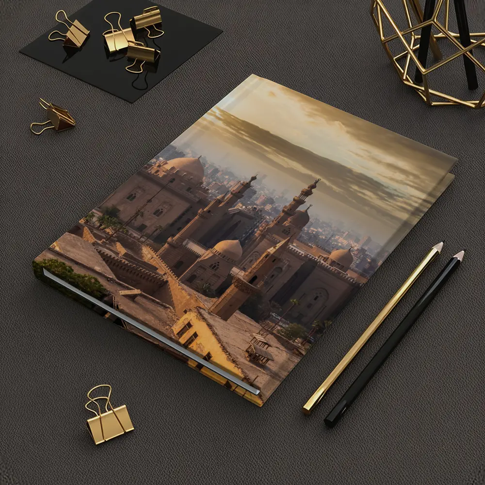Cairo Mosque Skyline Golden Sunset View – Notebooks