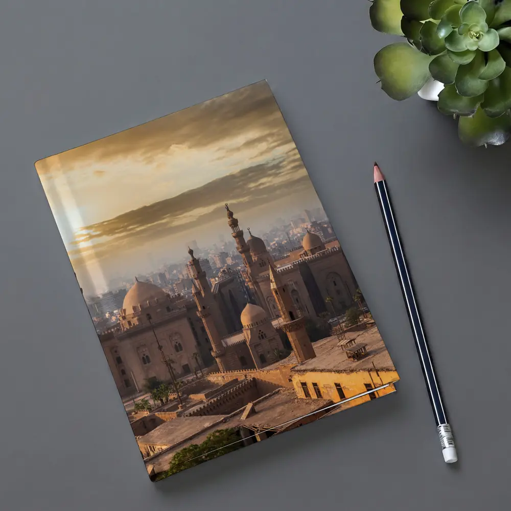 Cairo Mosque Skyline Golden Sunset View – Notebooks