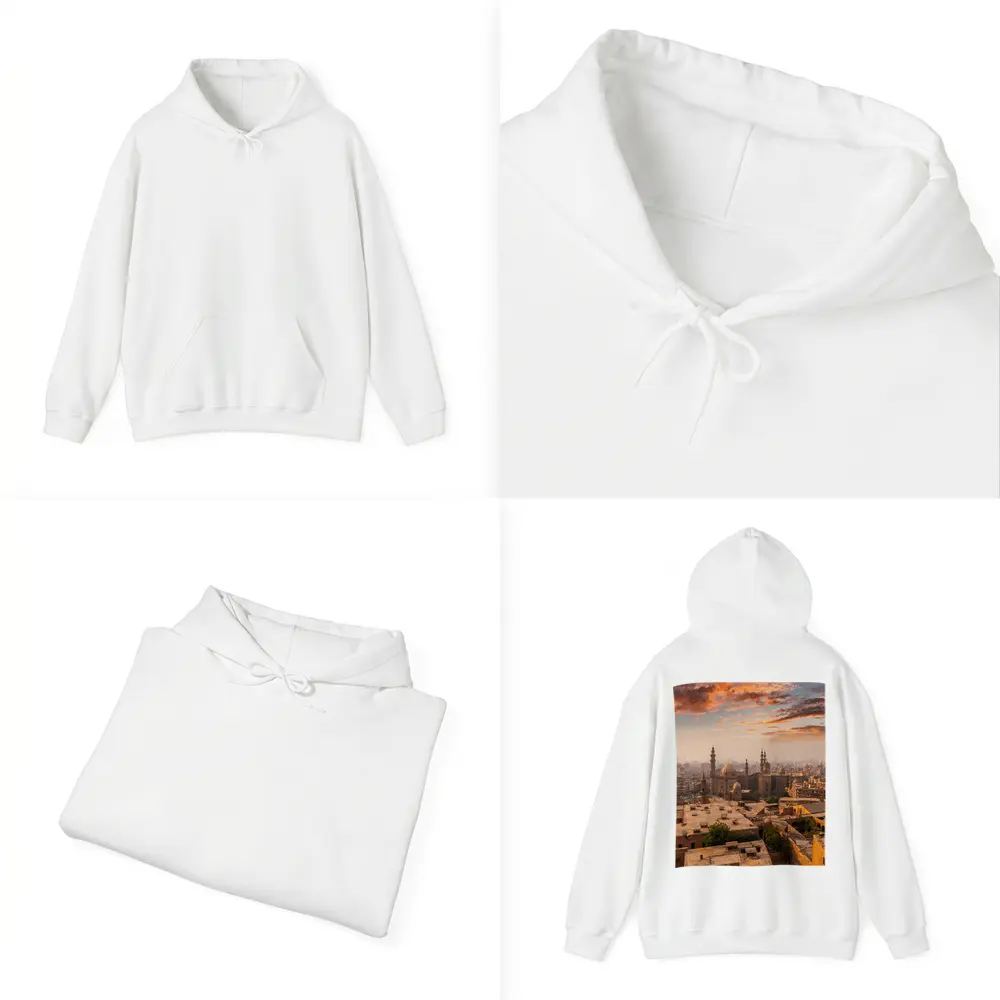 Cairo Egypt Skyline Sunset Mosque View – Hoodies