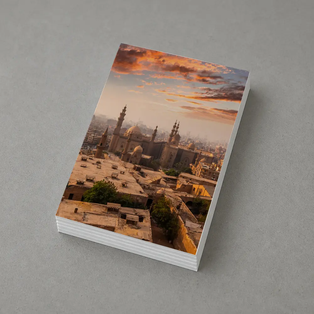 Cairo Egypt Skyline Sunset Mosque View – Postcards