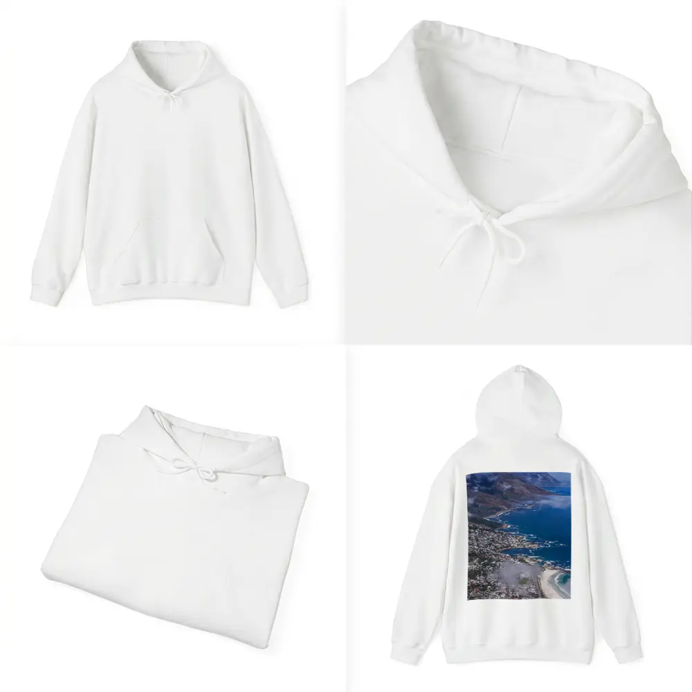 Cape Town Coastline Aerial View Mountains Ocean – Hoodies