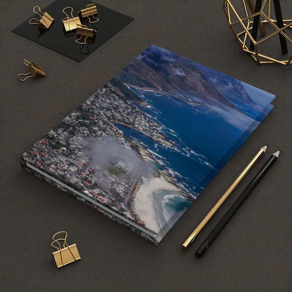 Cape Town Coastline Aerial View Mountains Ocean – Notebooks