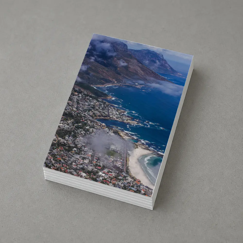 Cape Town Coastline Aerial View Mountains Ocean – Postcards